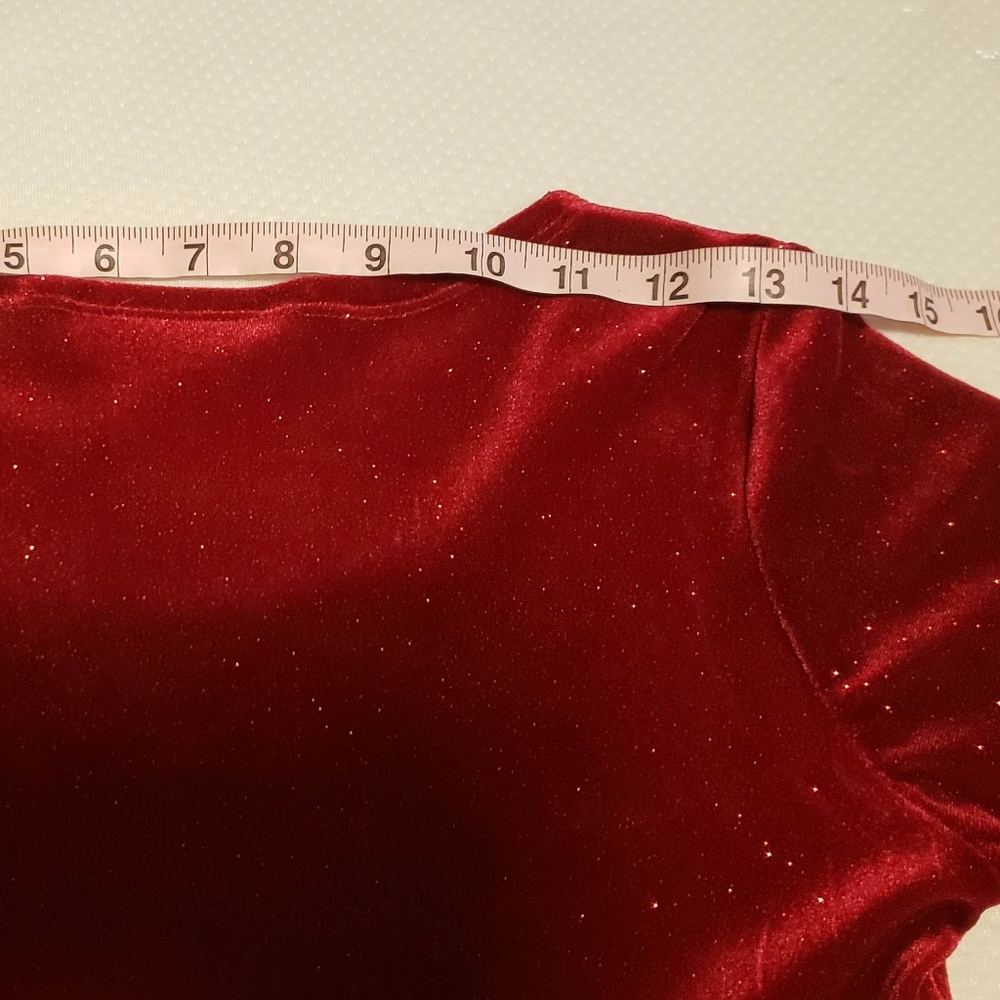 ASHLEY ANN HOLIDAY RED DRESS - Picture 4 of 8